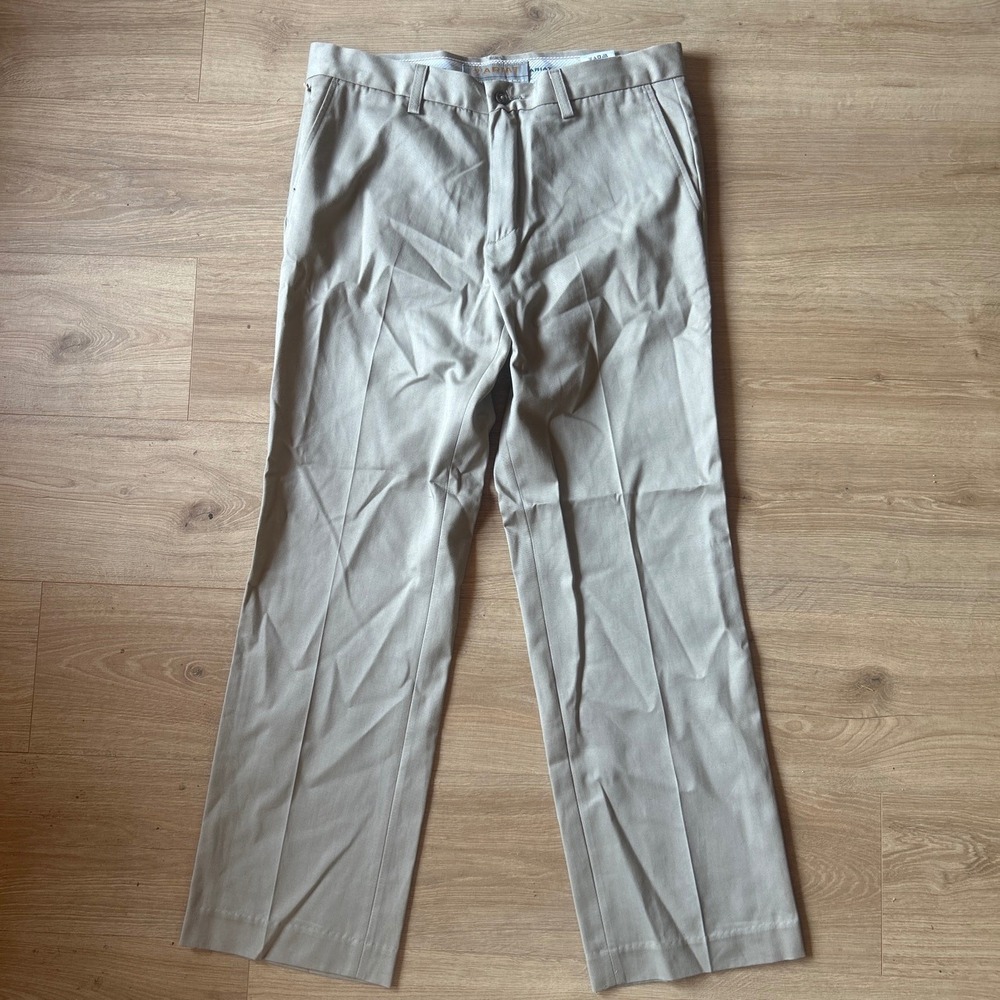 Ariat Performance Khaki Mens 32x32 Straight Leg Cotton Chino Pants Tan Beige
